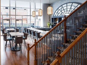 On-site access to the hilton garden inn and ground floor, elm street cask & kitchen